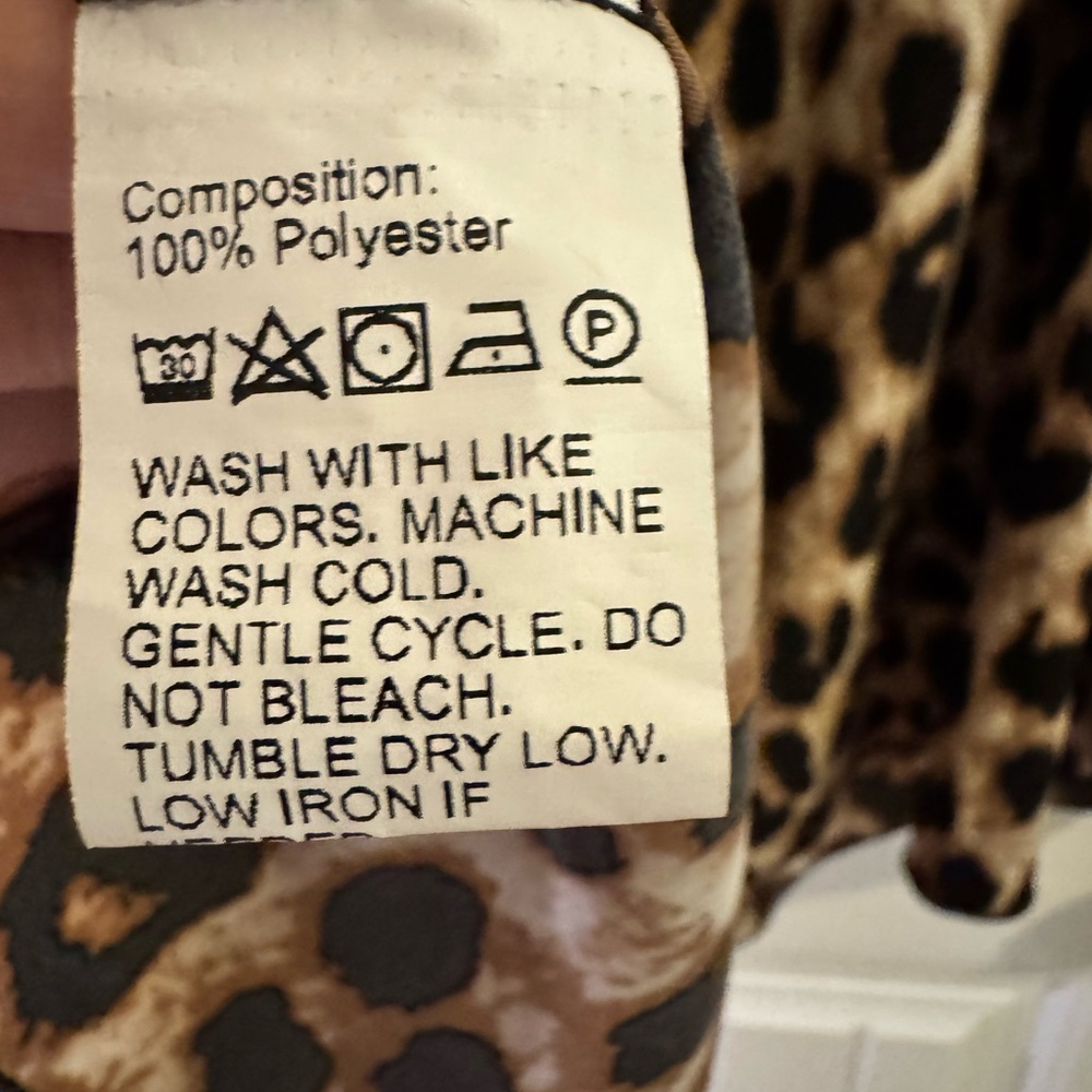 Chic SHEIN Curve Leopard Print Strapless Dress with Tie 0XL - Picture 6 of 6